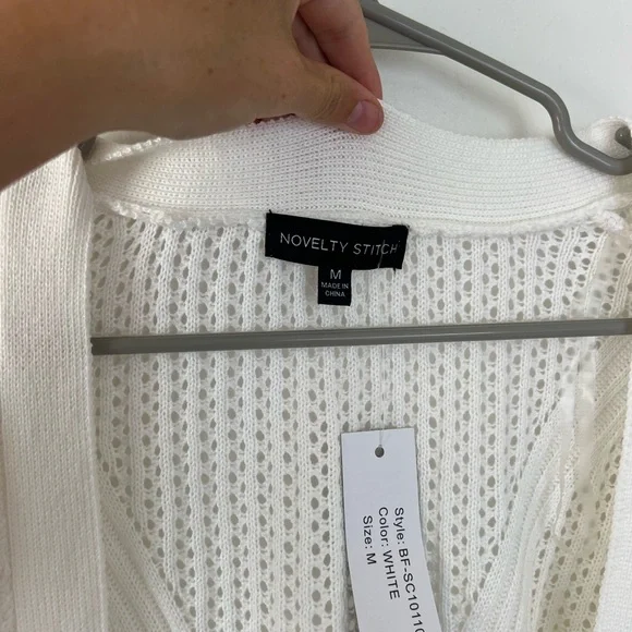 WHITE CARDIGAN - Picture 6 of 14